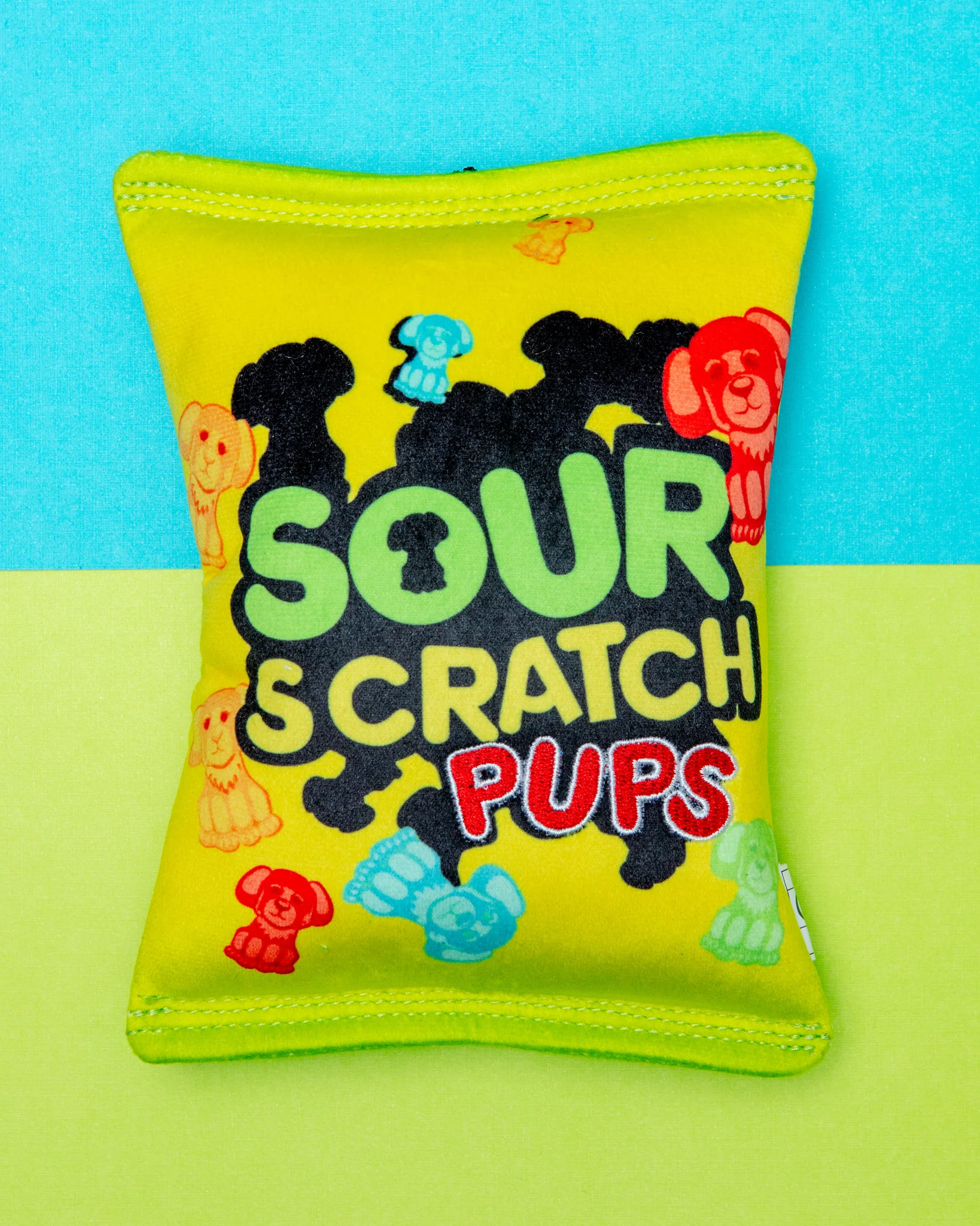 Sour Scratch Pups Squeaky Dog Toy
