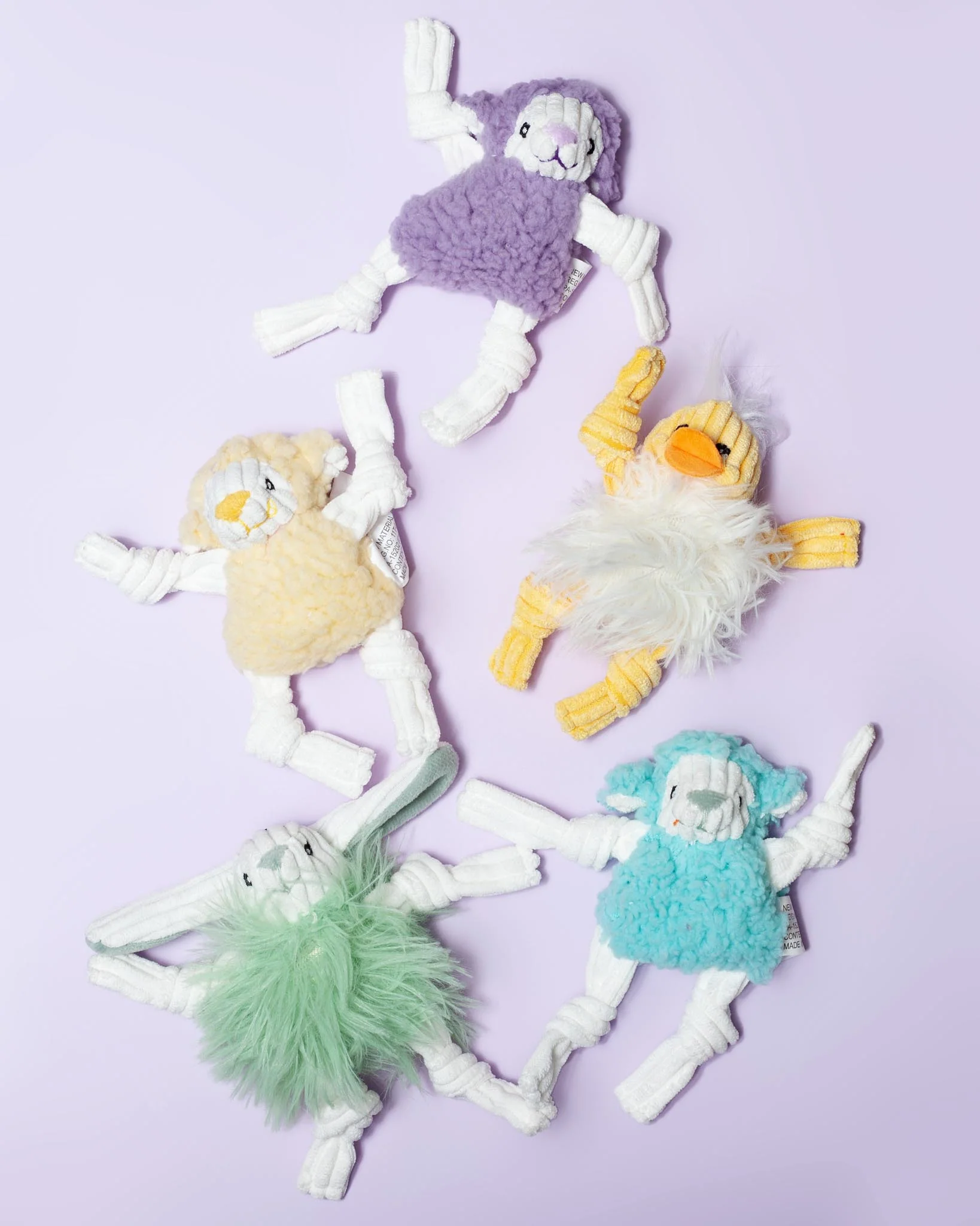 Spring Assorted Wee Huggles Plush Dog Toy