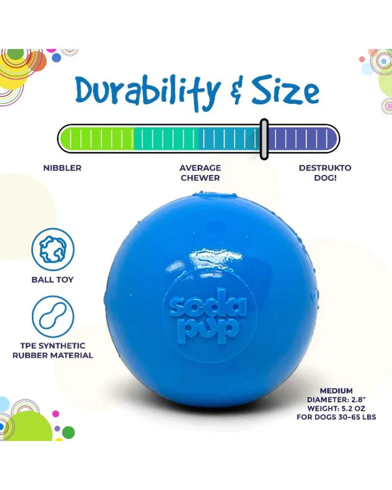 Ultra Durable Squeaker Ball Dog Toy (Made in the USA) - Image 2