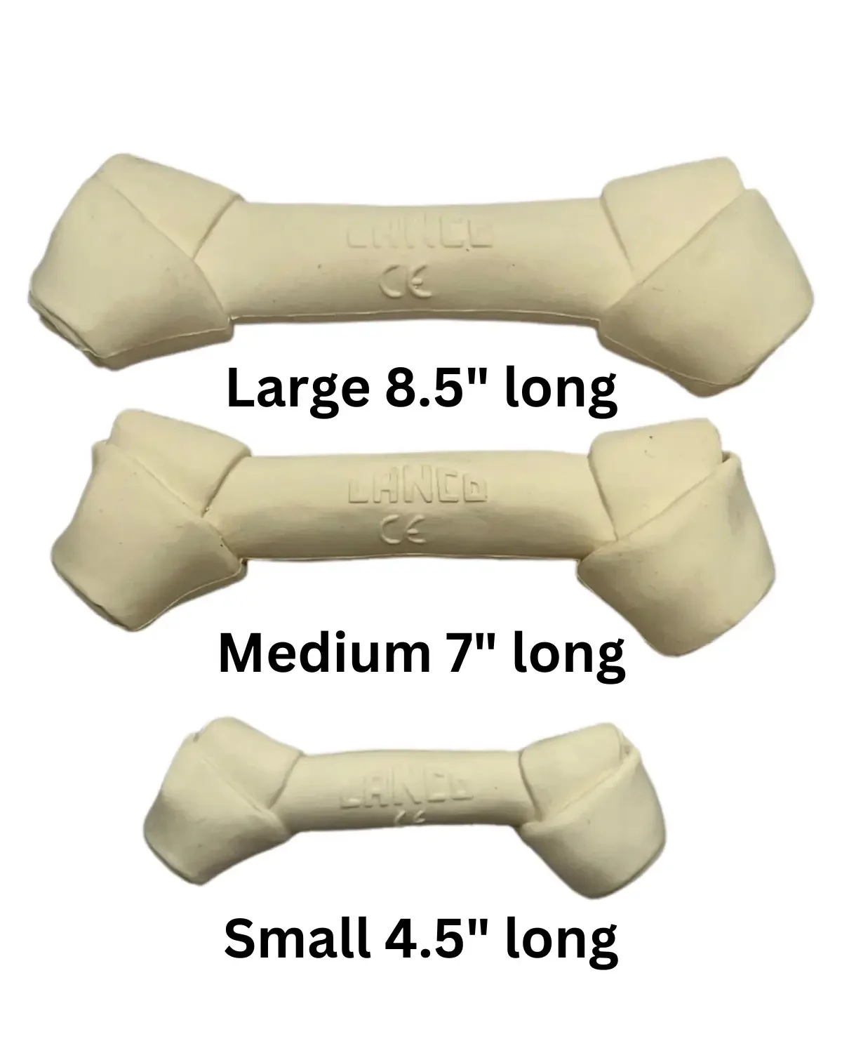 Squeaky Latex Dog Bone Toy - Image 4