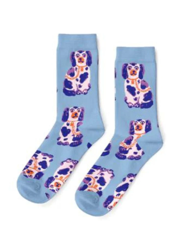 Staffordshire Dogs Crew Socks (Womens 5-10)