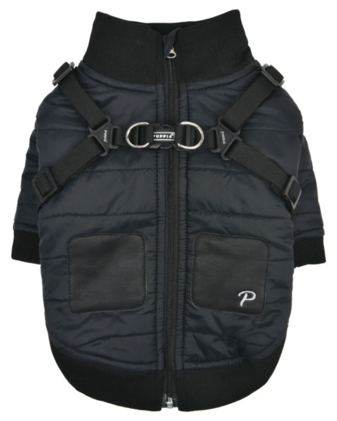 Stratus Dog Harness Coat in Black (FINAL SALE) - Image 2