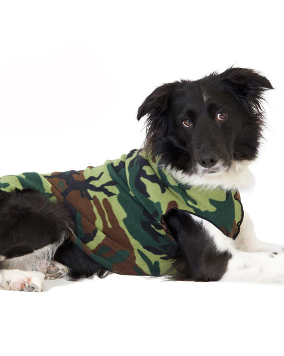Stretch Fleece Pullover in Modern Camo Print  (FINAL SALE) - Image 3