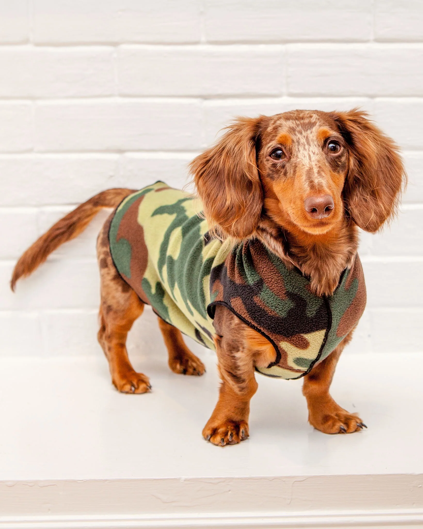 Stretch Fleece Pullover in Modern Camo Print  (FINAL SALE) - Image 4