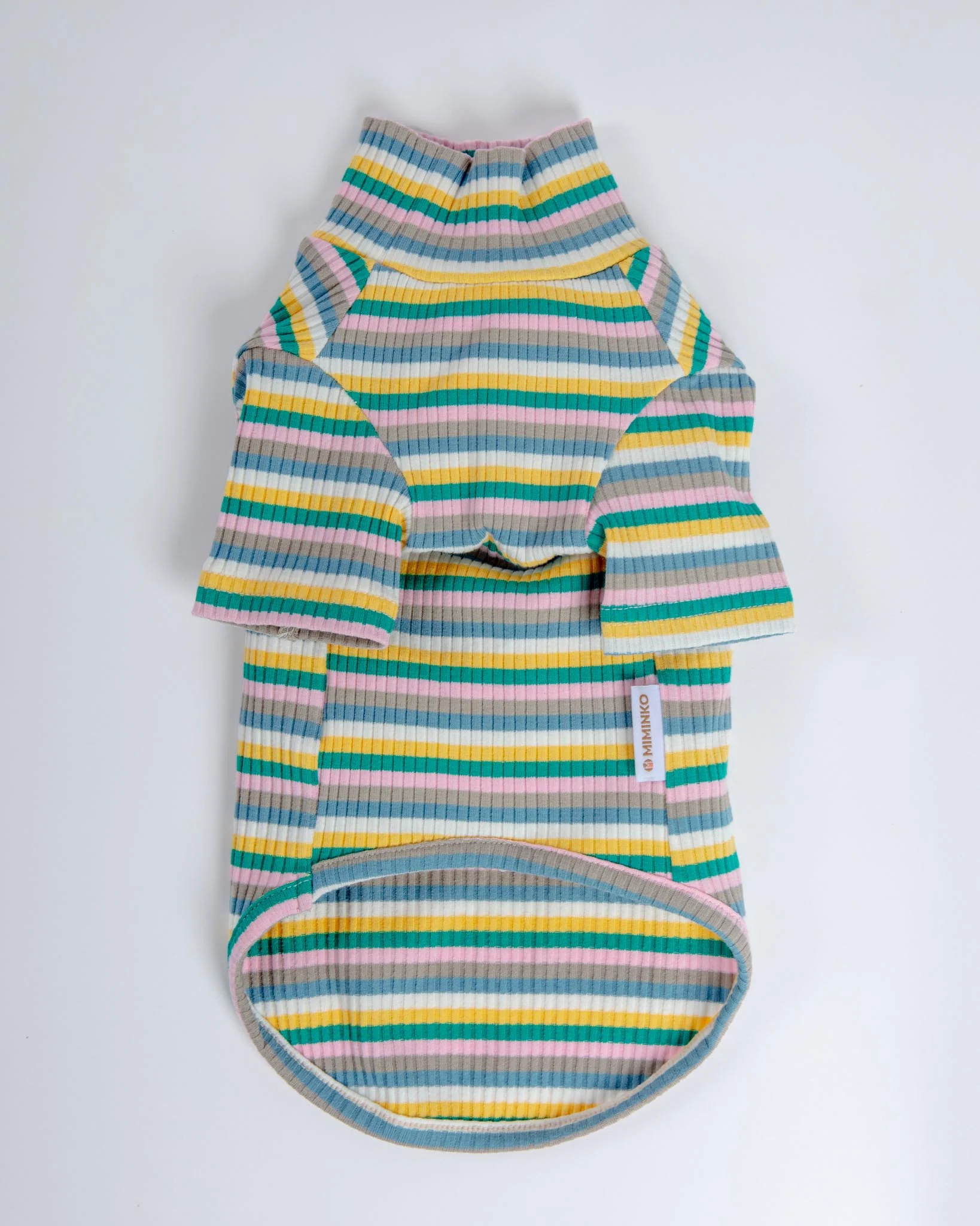 Stripe Ribbed Dog Turtleneck Sweater (FINAL SALE) - Image 3