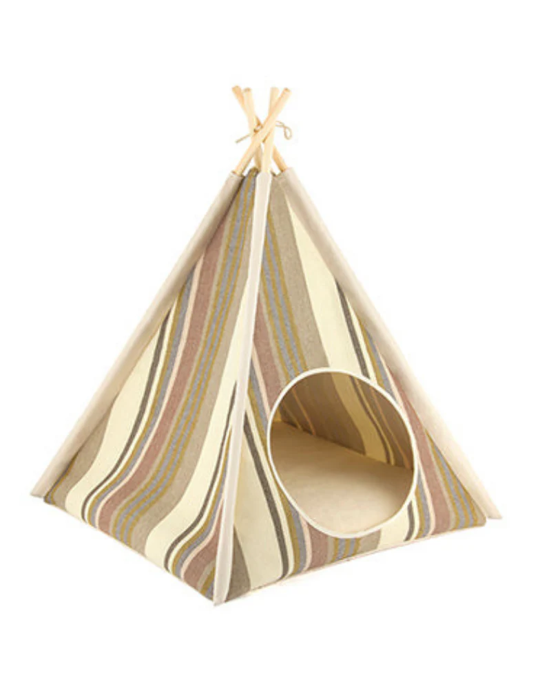Striped Pet Teepee in Seacoast (Drop-Ship) - Image 2