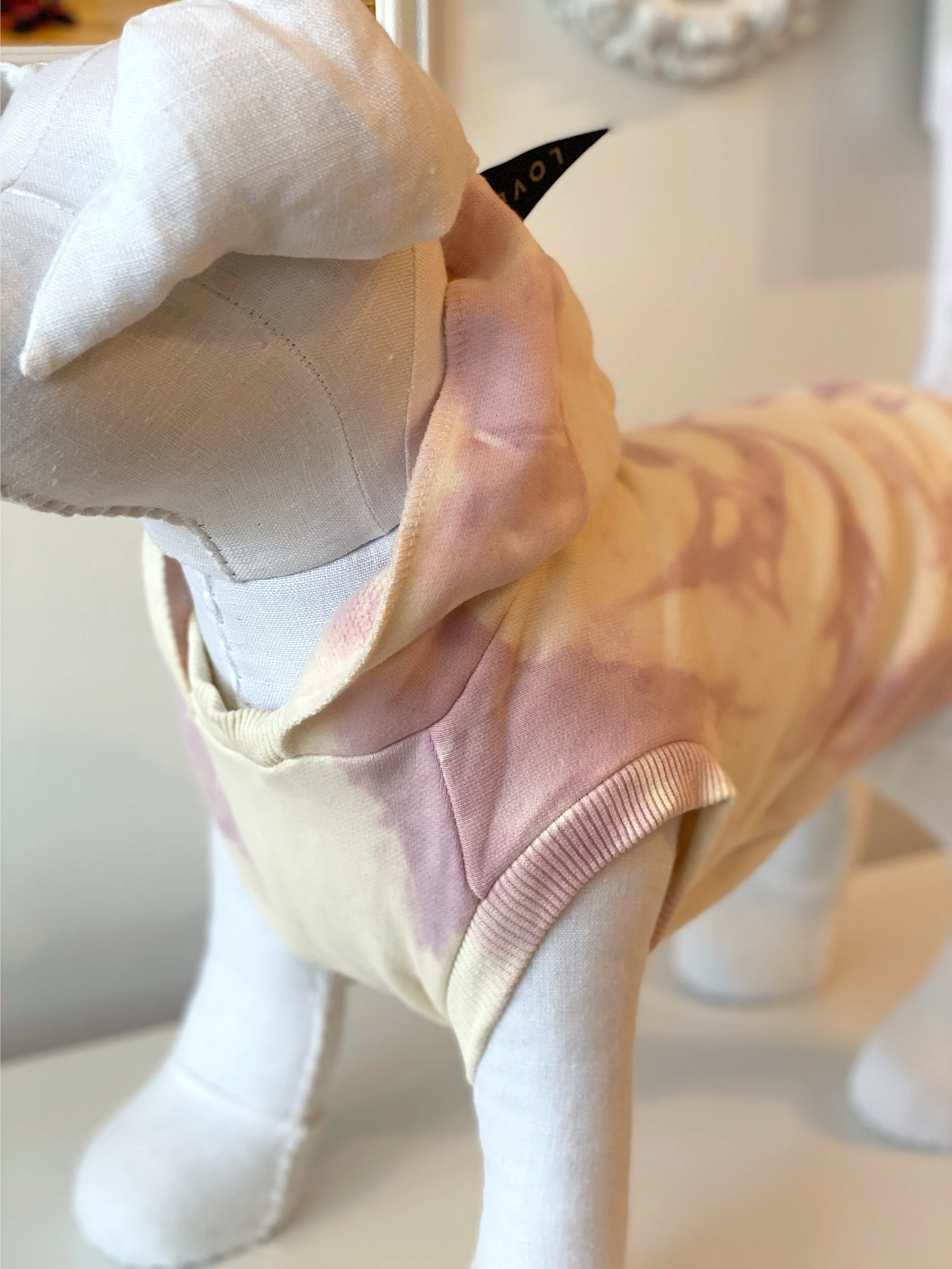 Studio Splatter Dog Sweatshirt in Blush (CLEARANCE) - Image 4