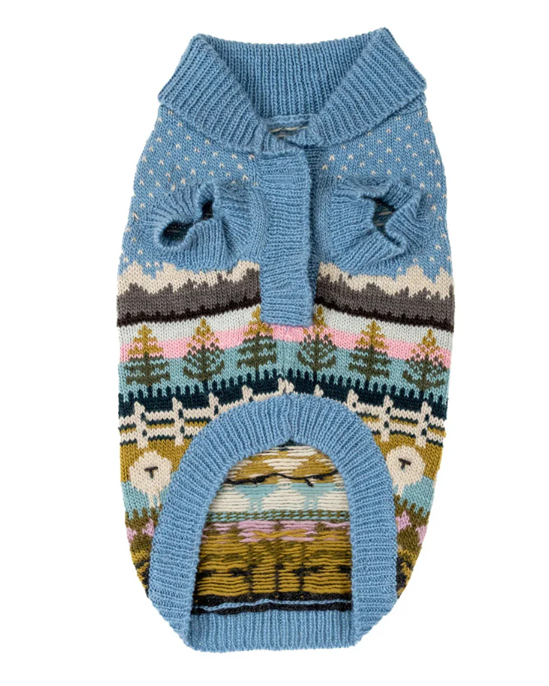 Suffolk Blacknose Sheep Handknit Wool Dog Sweater (FINAL SALE) - Image 2