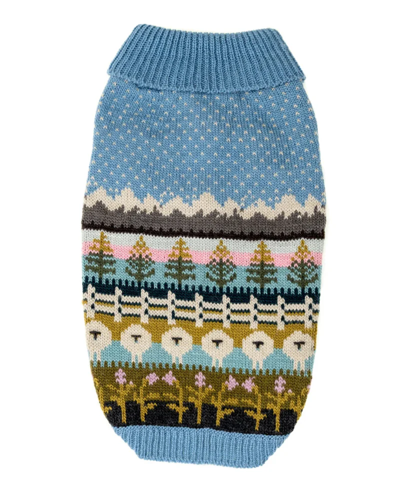 Suffolk Blacknose Sheep Handknit Wool Dog Sweater (FINAL SALE) - Image 3