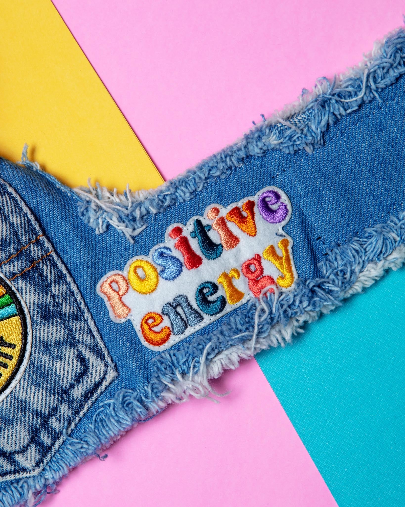 Sunshine Positivity Denim Dog Harness (Made in the USA) (FINAL SALE) - Image 5