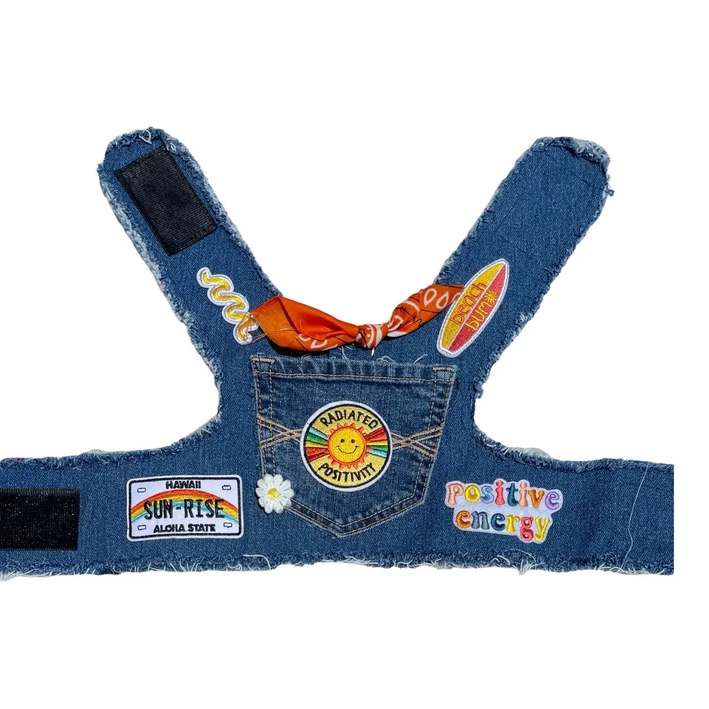 Sunshine Positivity Denim Dog Harness (Made in the USA) (FINAL SALE) - Image 9