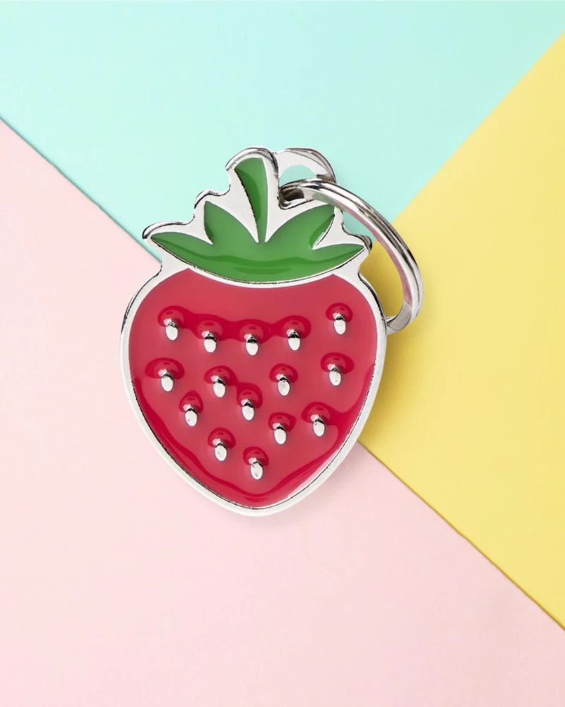 Sweet as a Strawberry Custom Pet ID Tag