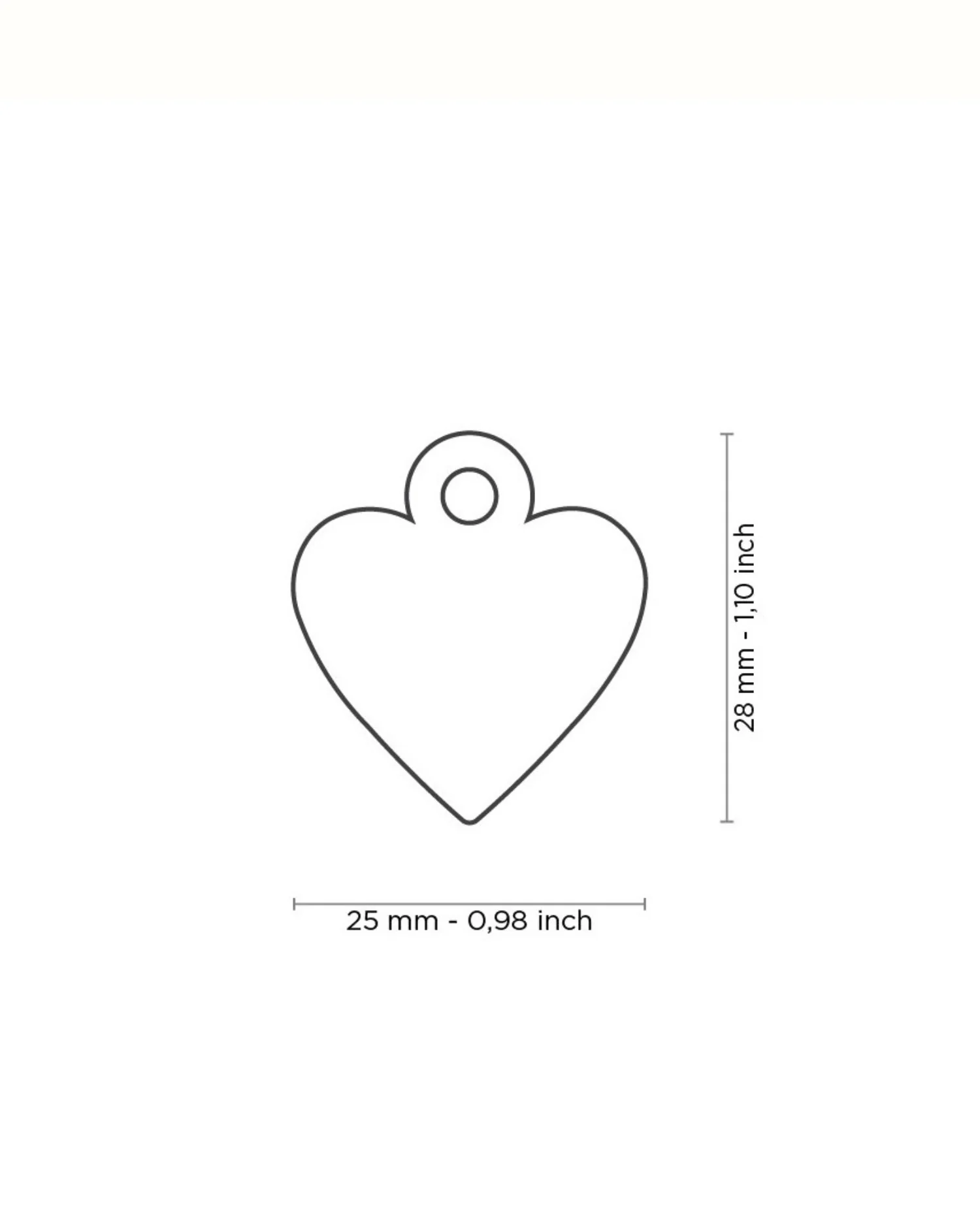 Sweet Heart in Chrome Custom Pet ID Tag - Image 5