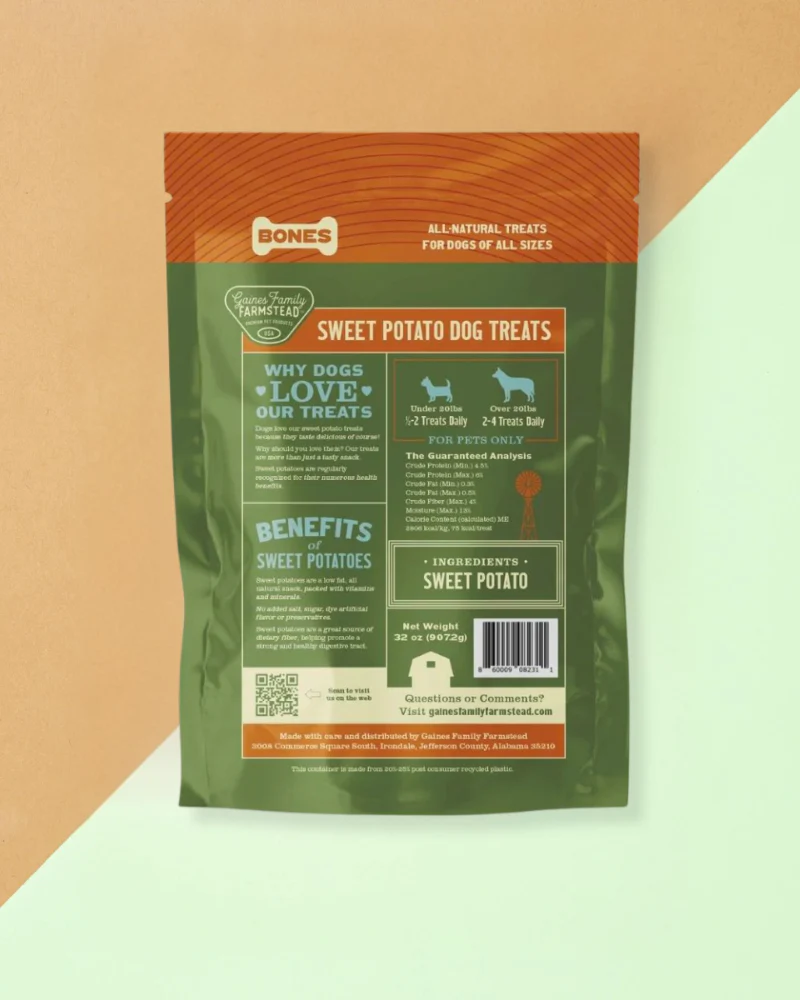 Sweet Potato Bone Treats for Dogs (Made in the USA) - Image 4