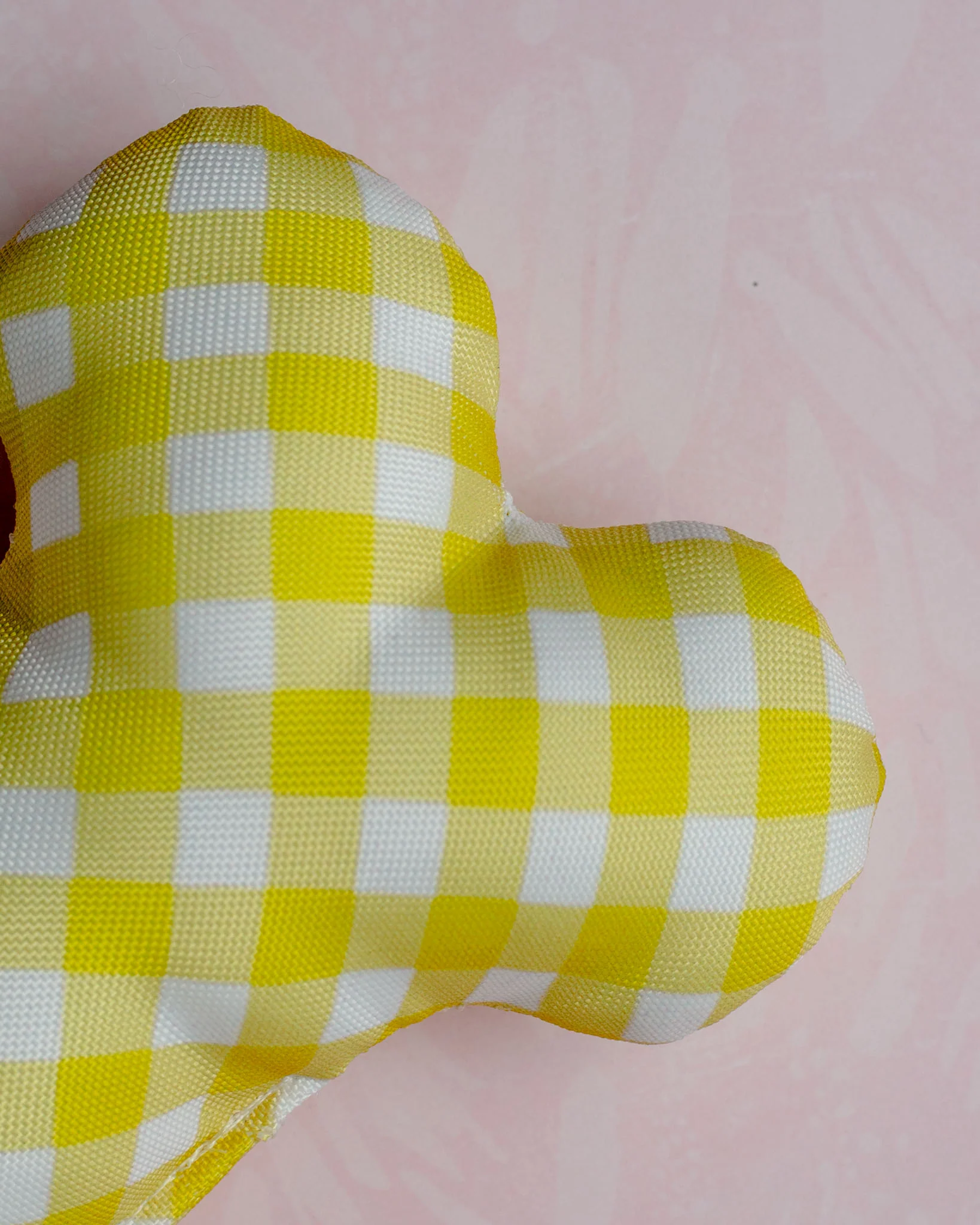 Sweet Sunshine Plaid Dog Bone Toy (Made in the USA) << CLEARANCE >> - Image 2