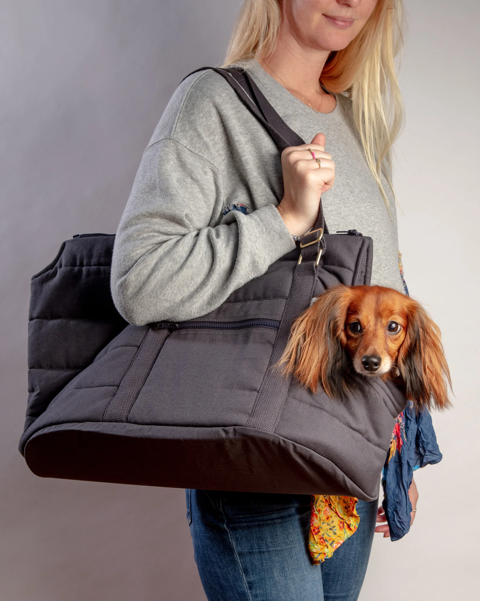 Rio Dog Carrier Bag in Warm Grey (FINAL SALE)
