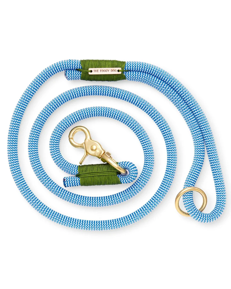 Tahoe Green & Blue Climbing Rope Dog Leash - Image 2
