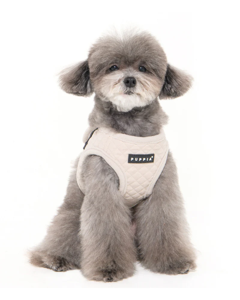 Irvin Fleece-Lined Dog Harness in Cream - Image 2