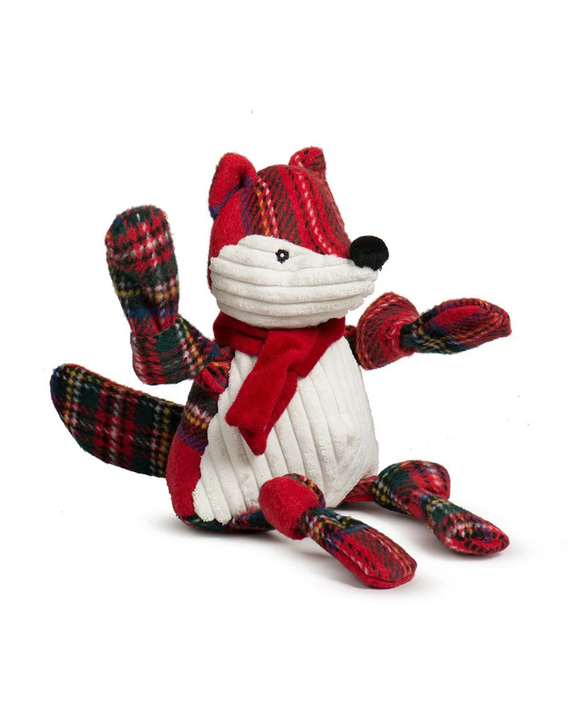 Tartan Fox Knottie Dog Plush Toy