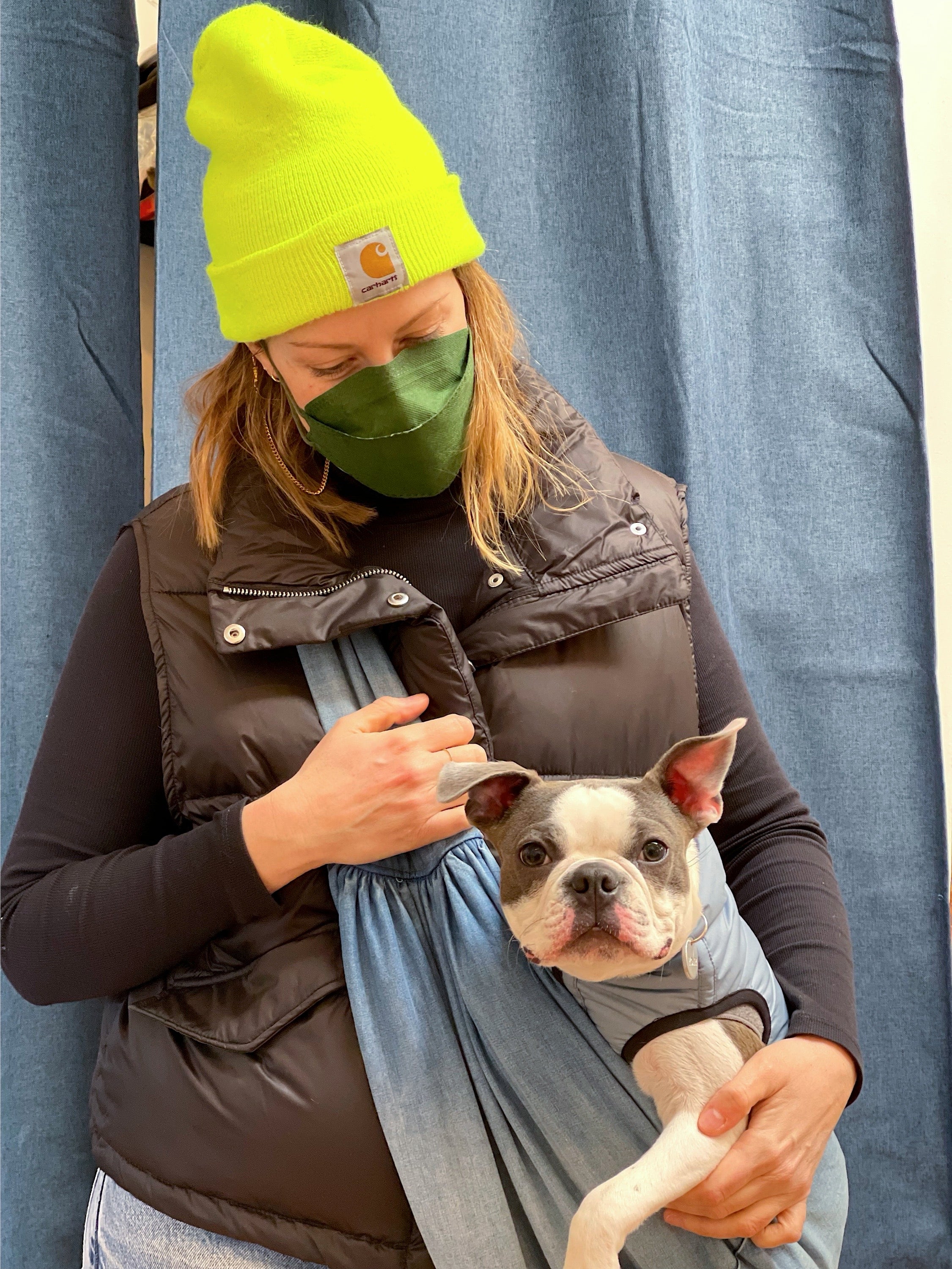 Adjustable Denim Dog Sling Carrier (Made in the USA) (FINAL SALE) - Image 2