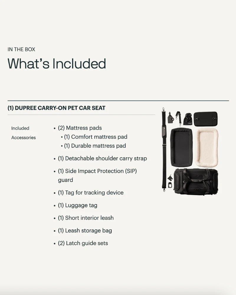 The Dupree Airline Carry-On Pet Carrier + Car Seat (FINAL SALE) - Image 7