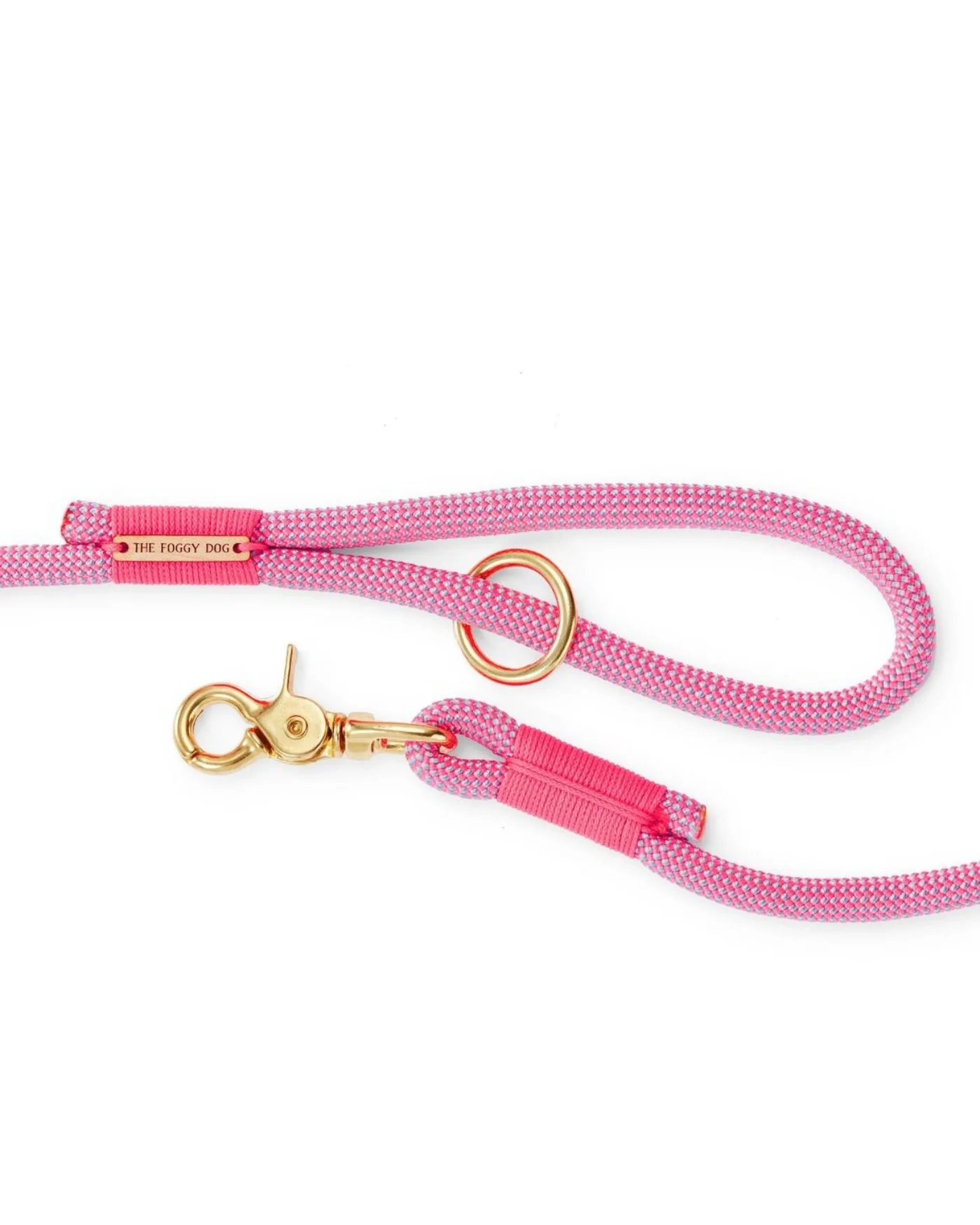Climbing Rope Leash in Watermelon Pink (Made in the USA) - Image 2