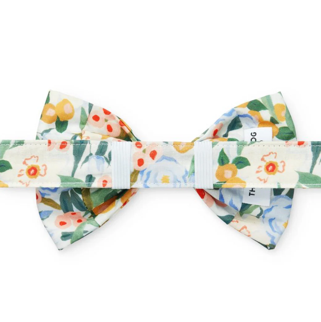 Gathered Floral Print Dog Bow Tie (Made in the USA) << CLEARANCE >> - Image 6