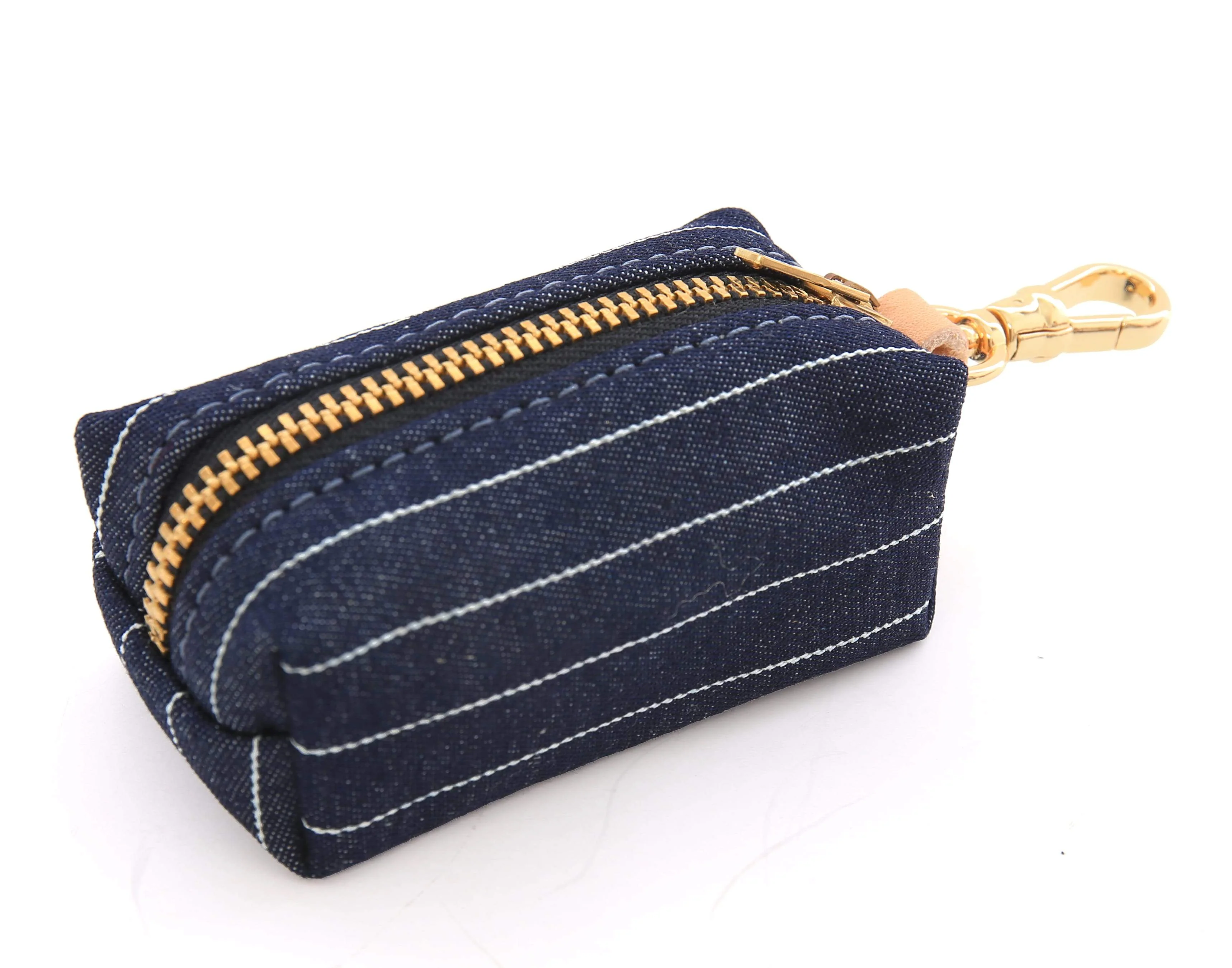 THE FOGGY DOG | Navy Pinstripe Leash Bag - Image 2