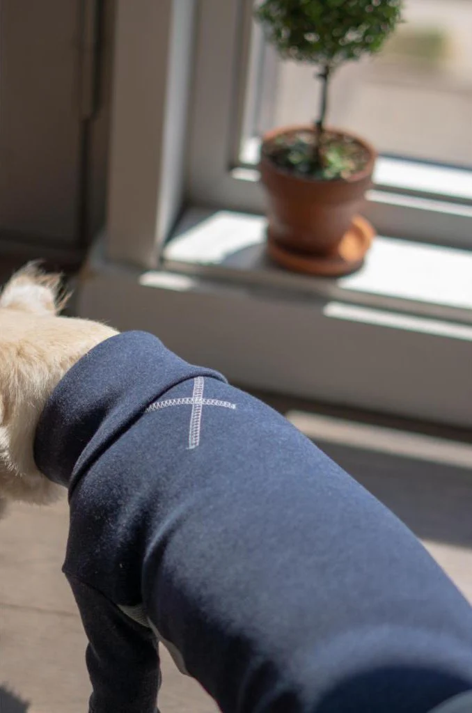 THE FURRYFOLKS | High Neck Jumpsuit in Navy - Image 4