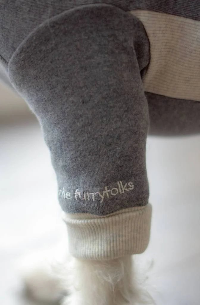 THE FURRYFOLKS | High Neck Tee in Grey - Image 3