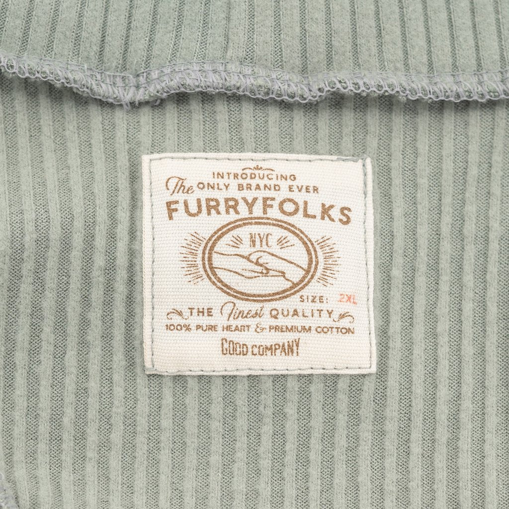 High Neck Dog Tee in Sage Green (FINAL SALE) - Image 4