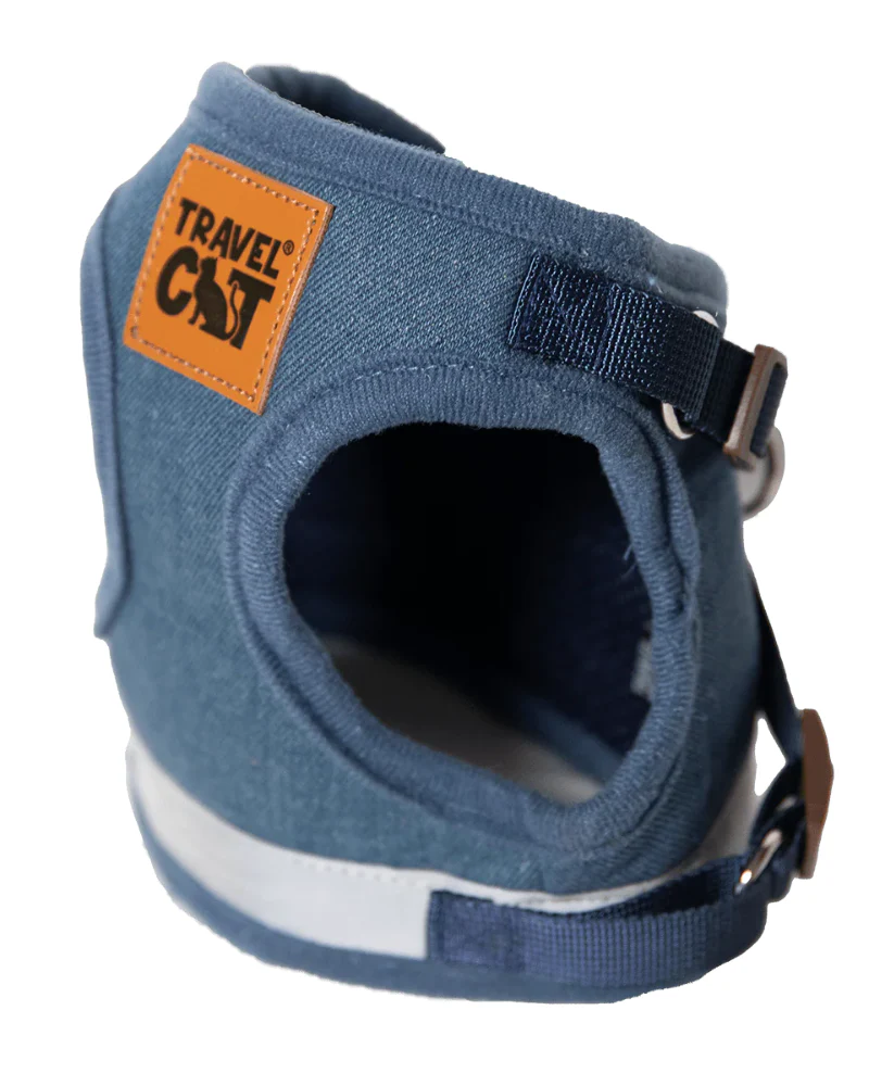 "The Jean Jacket" Reflective Cat & Kitten Harness and Leash - Image 3