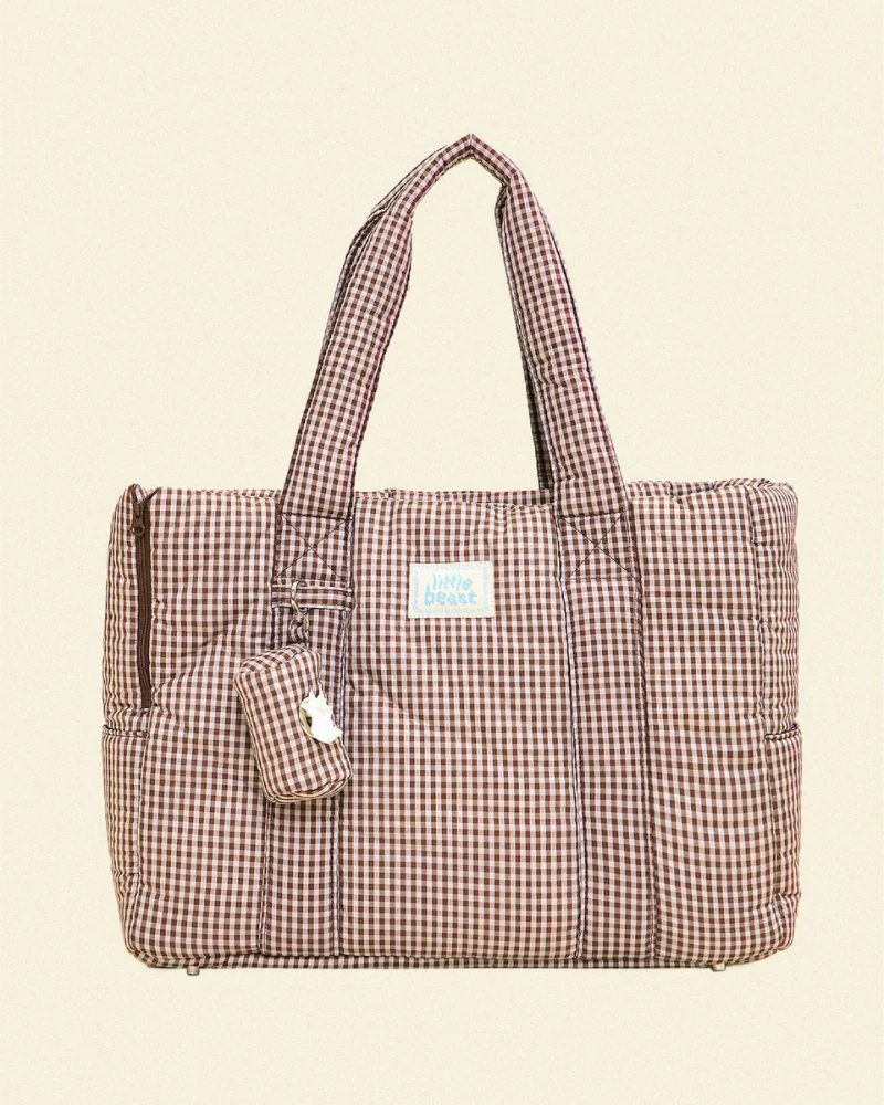 The Little Beast Dog Carrier in Coffee Cream