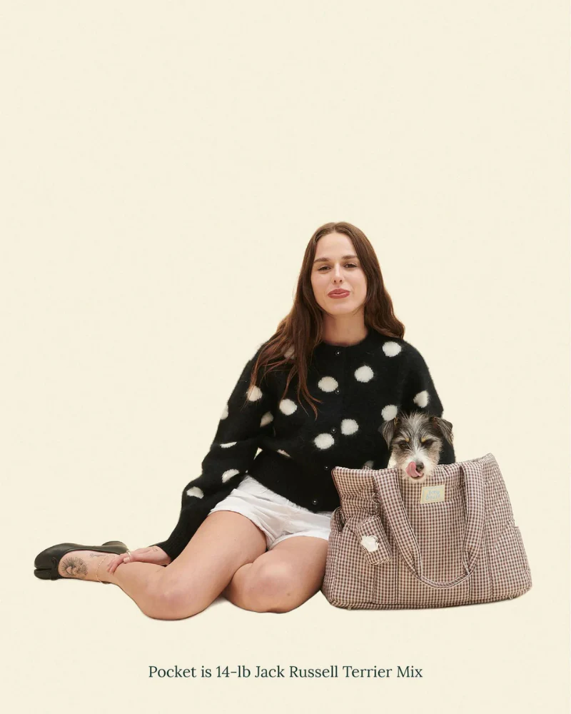 The Little Beast Dog Carrier in Coffee Cream - Image 2