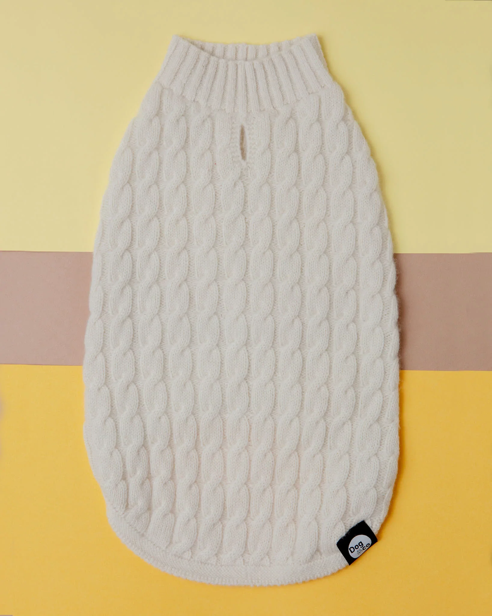 The Uptown Cable Knit Sweater in Natural American Cotton (Made in NYC) (FINAL SALE) - Image 2