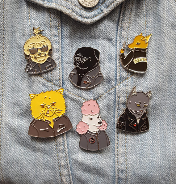 THESE THINGS | Cheeky the Dog Enamel Pin - Image 4