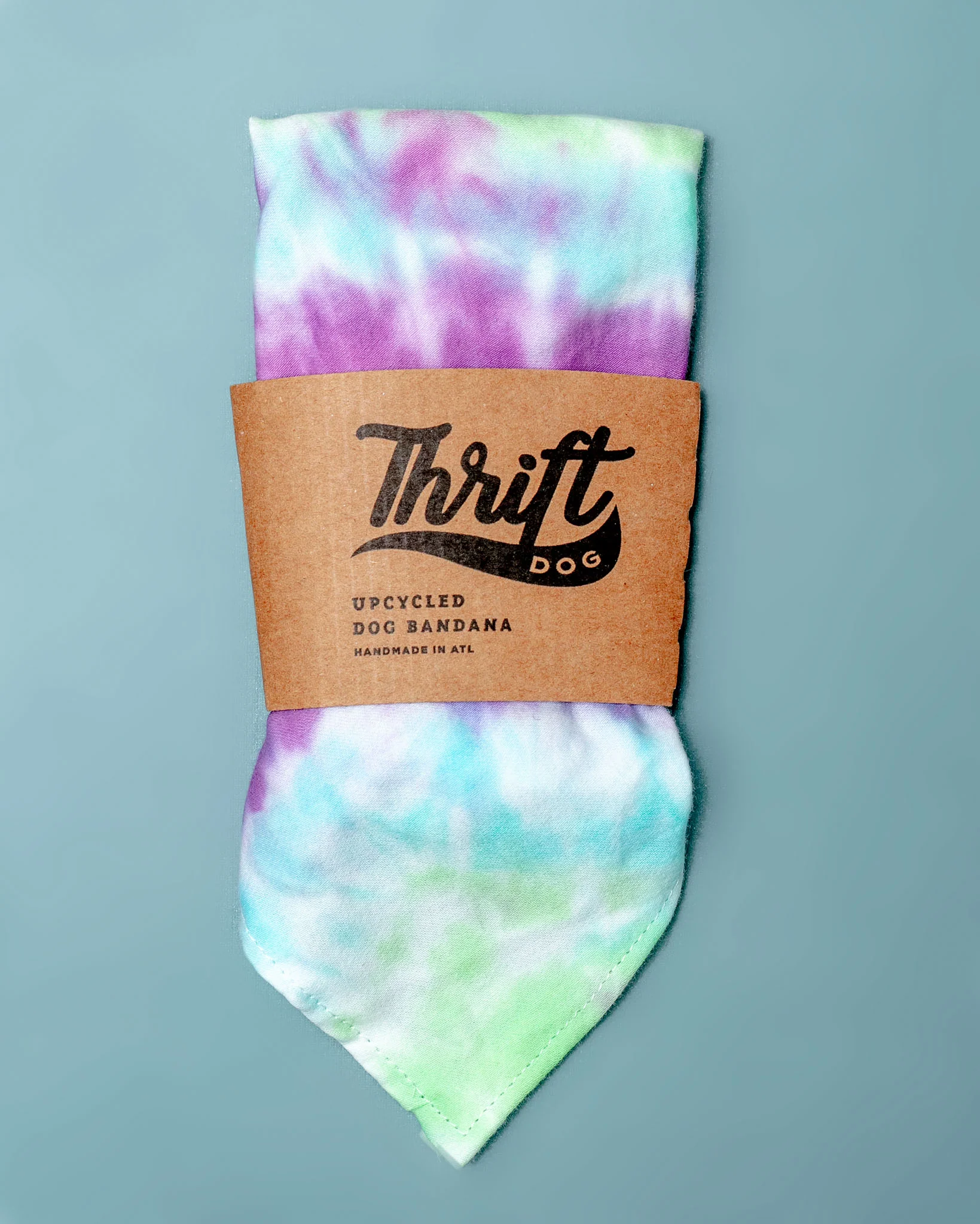 Tie-Dye Dog Bandana in Mood Ring (Made in the USA)