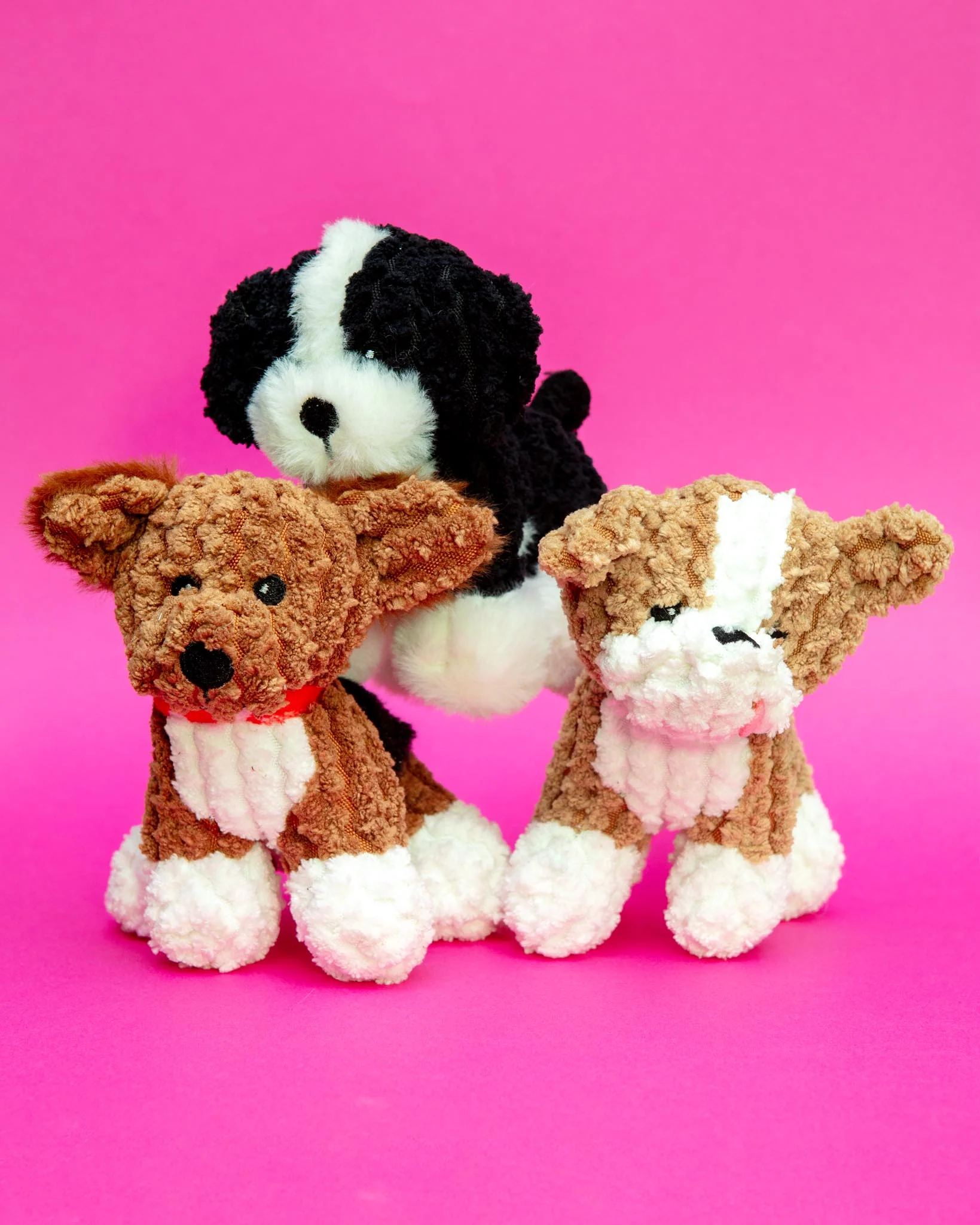 Tiny Terriers Squeaky Plush Dog Toys