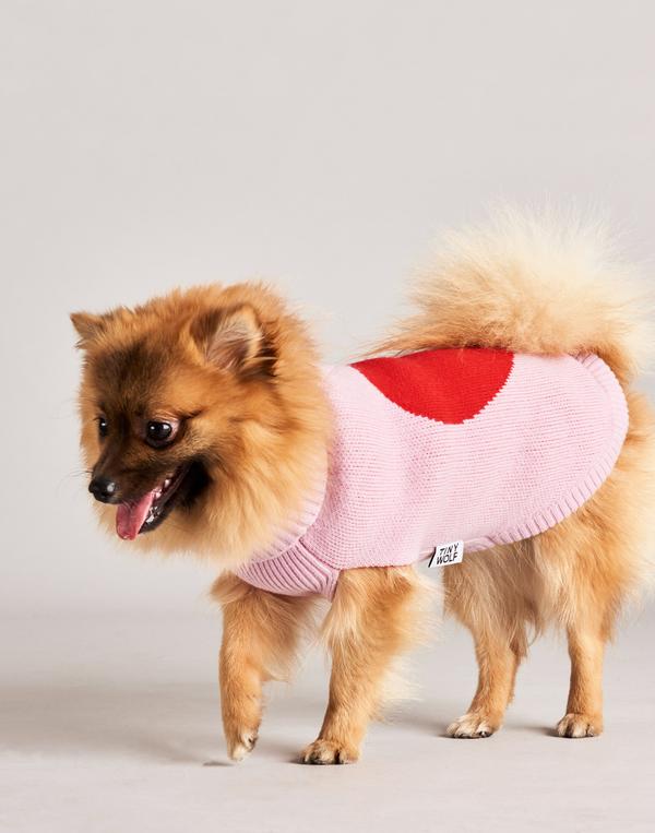 TINY WOLF | Love Heart Dog Sweater - Image 2