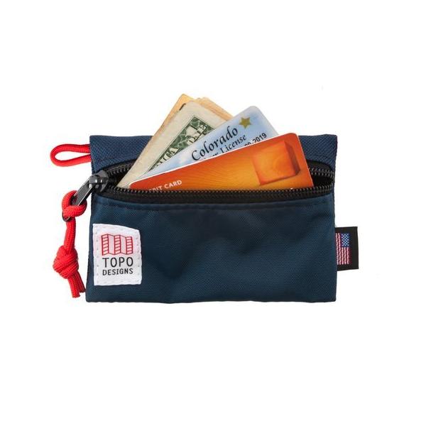 TOPO DESIGNS | Micro Accessory Bag in Navy/Red - Image 2