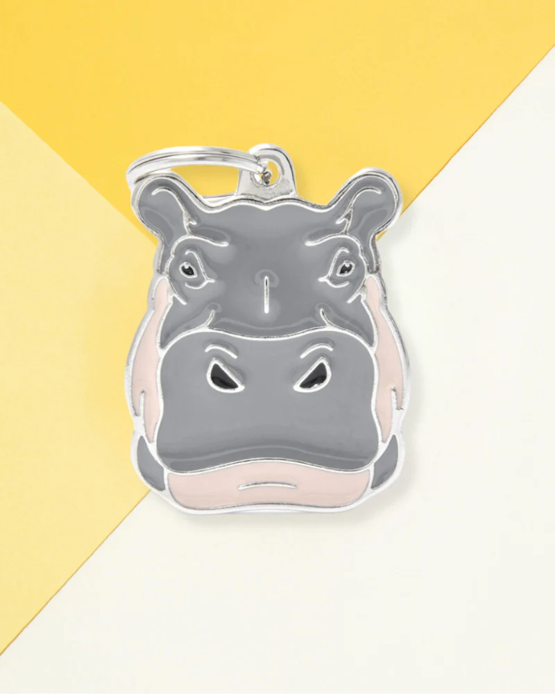 Totally Hippo Custom Pet ID Tag