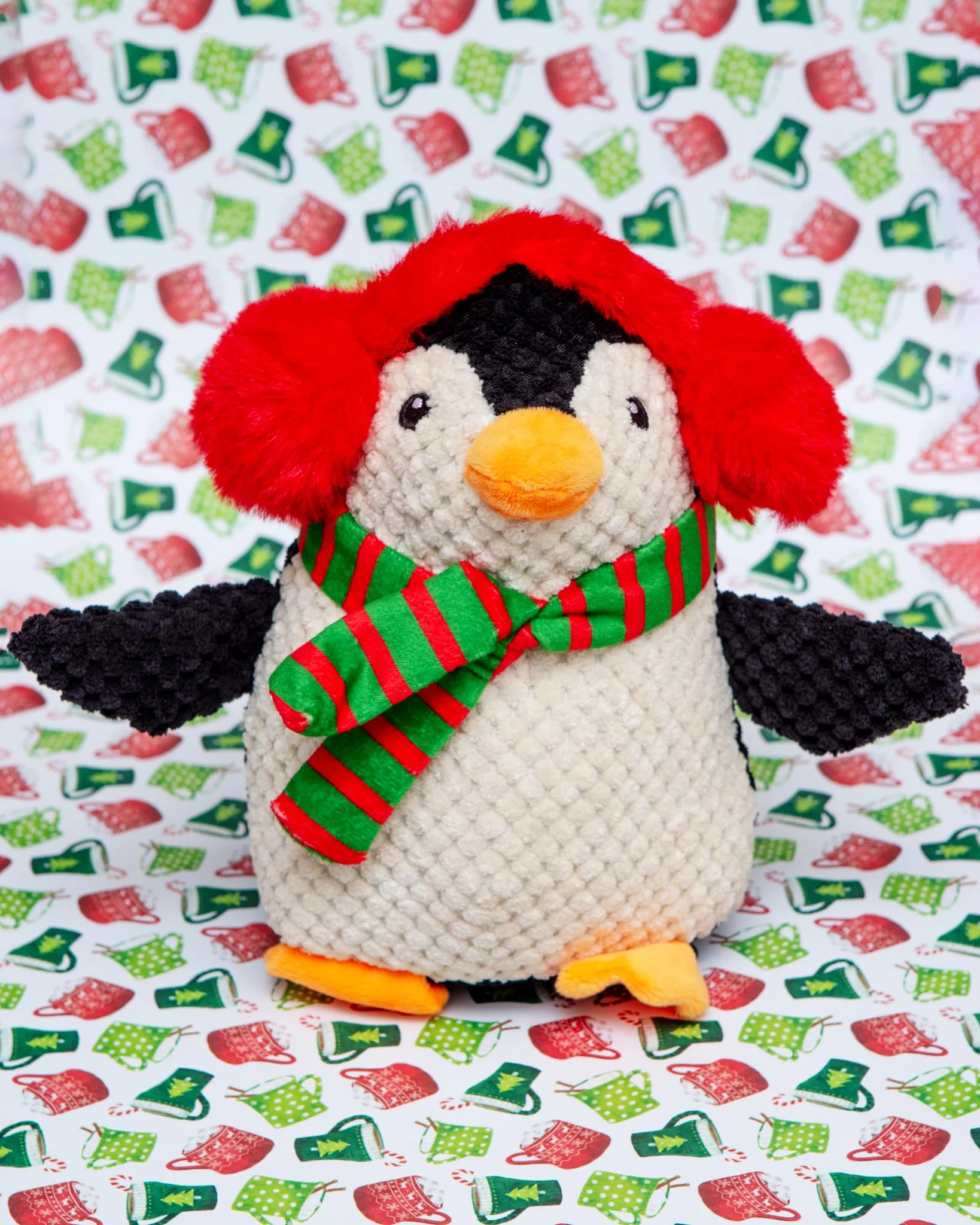 Tubby the Penguin Squeaky Plush Dog Toy