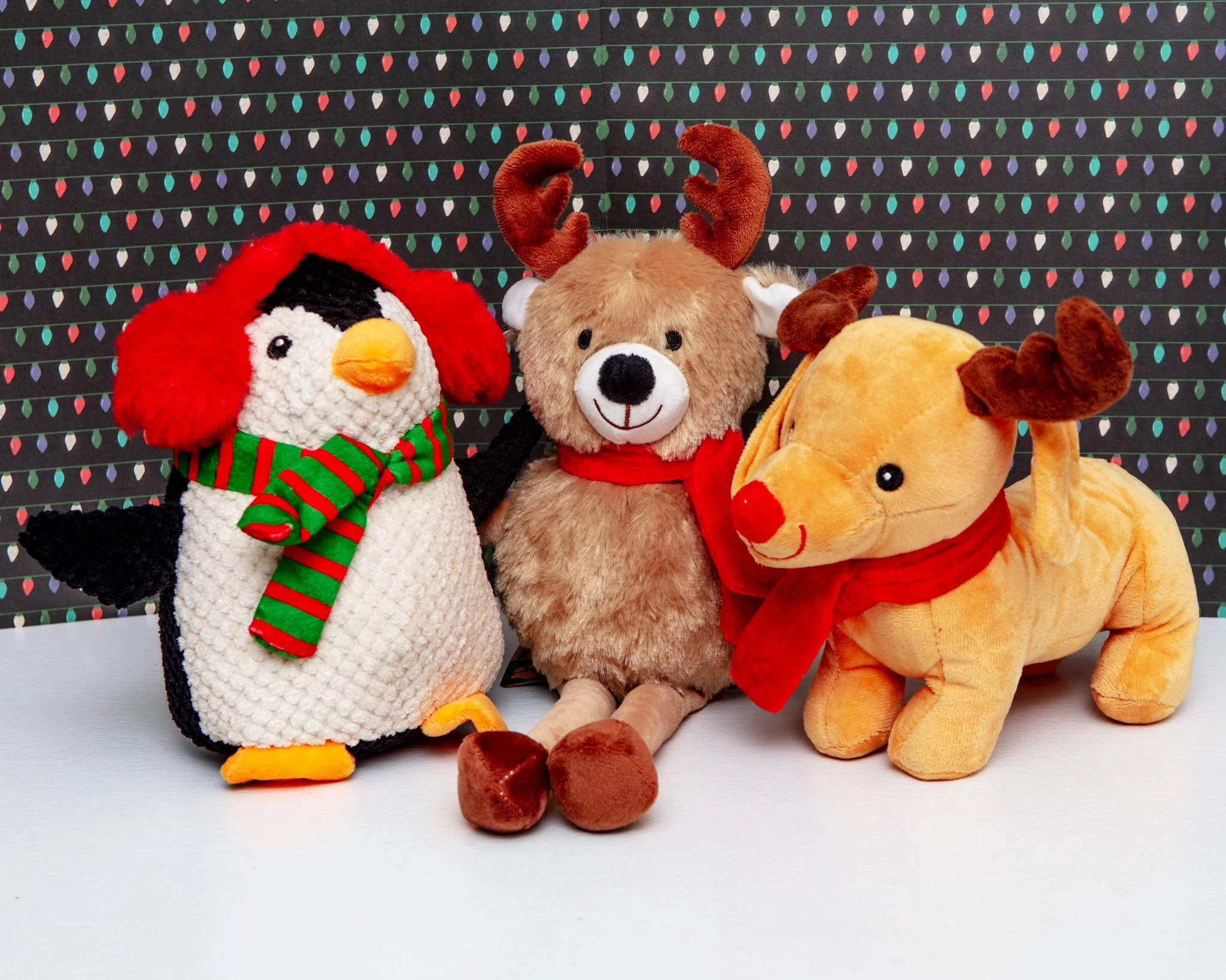 Tubby the Penguin Squeaky Plush Dog Toy - Image 2