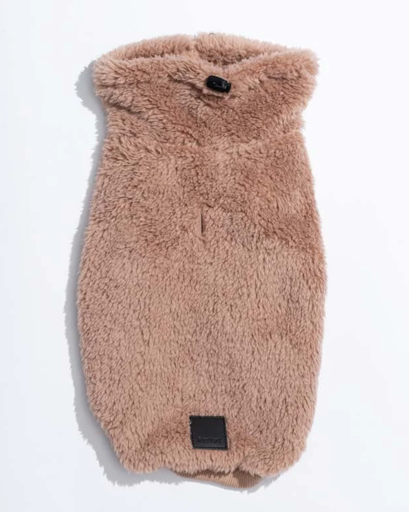 Turtle Teddy Dog Fleece in Chai