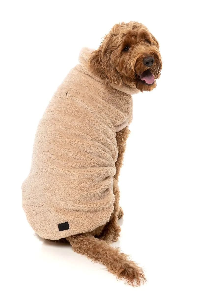 Turtle Teddy Dog Fleece in Desert Tan - Image 5