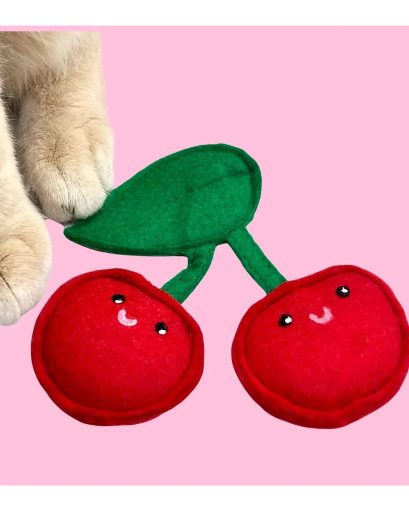 Twin Cherries Catnip Toy - Image 3