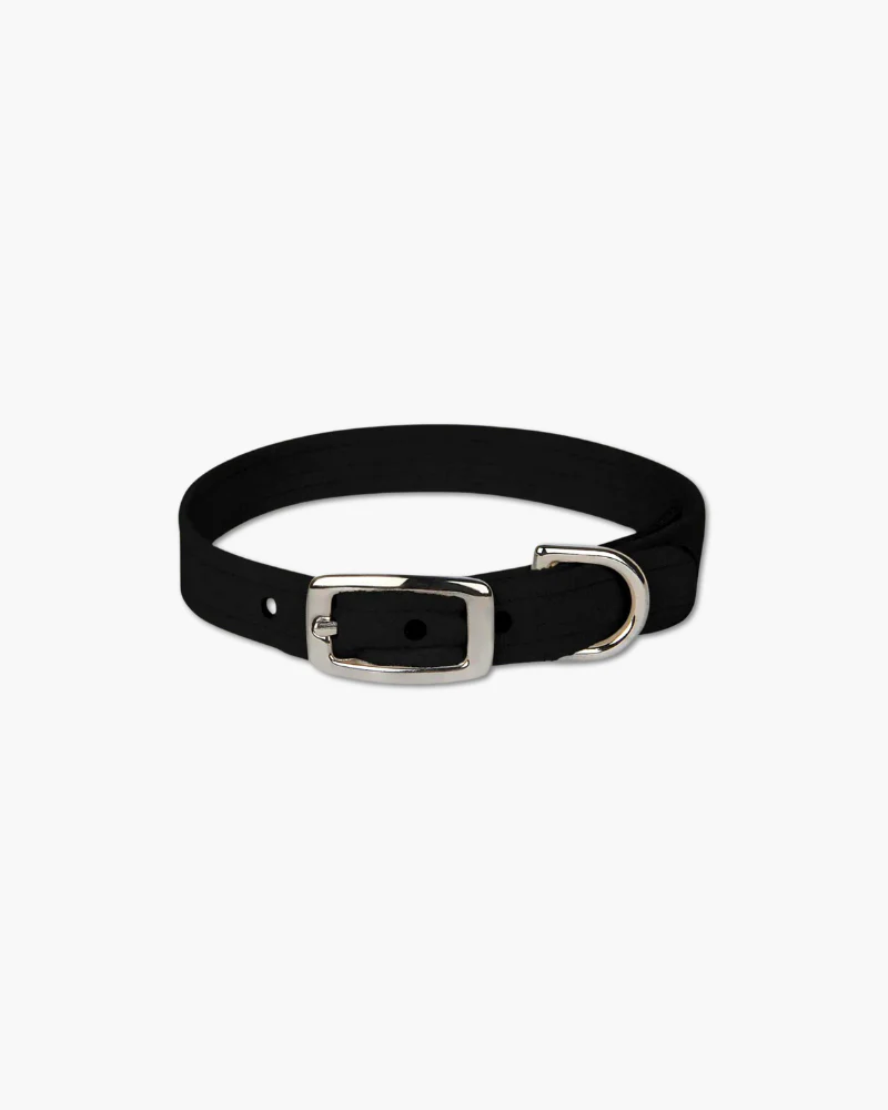 Ultrasuede Small Dog Collar in Black or Lavender (Made in the USA) (FINAL SALE)