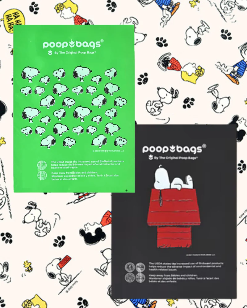 Peanuts! Poop Bags (Unscented, 8 Rolls) - Image 2