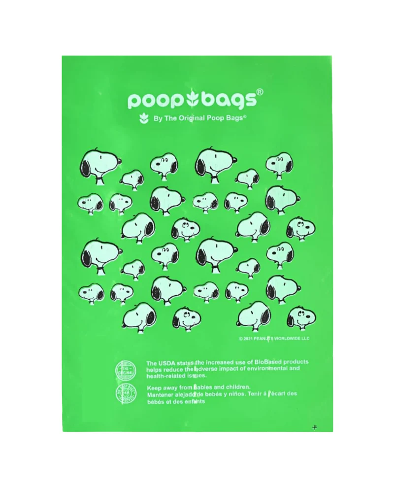 Peanuts! Poop Bags (Unscented, 8 Rolls) - Image 6