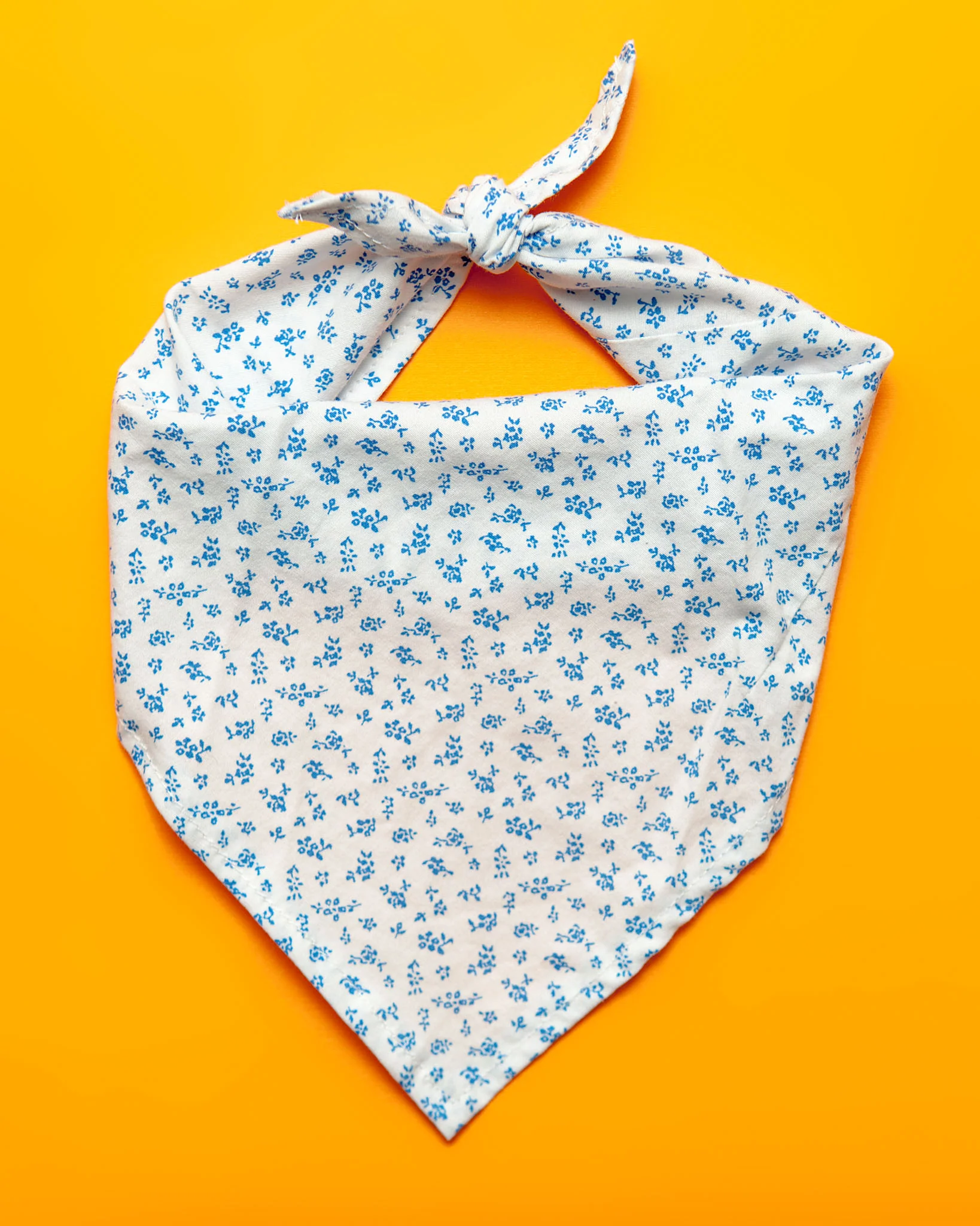 Upcycled Bandana in Golden Ikat (FINAL SALE) - Image 2
